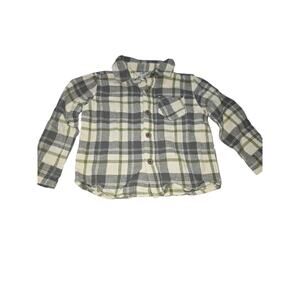 Little Lad Flannel Button Up Long Sleeve Shirt Toddler Size 24Months
